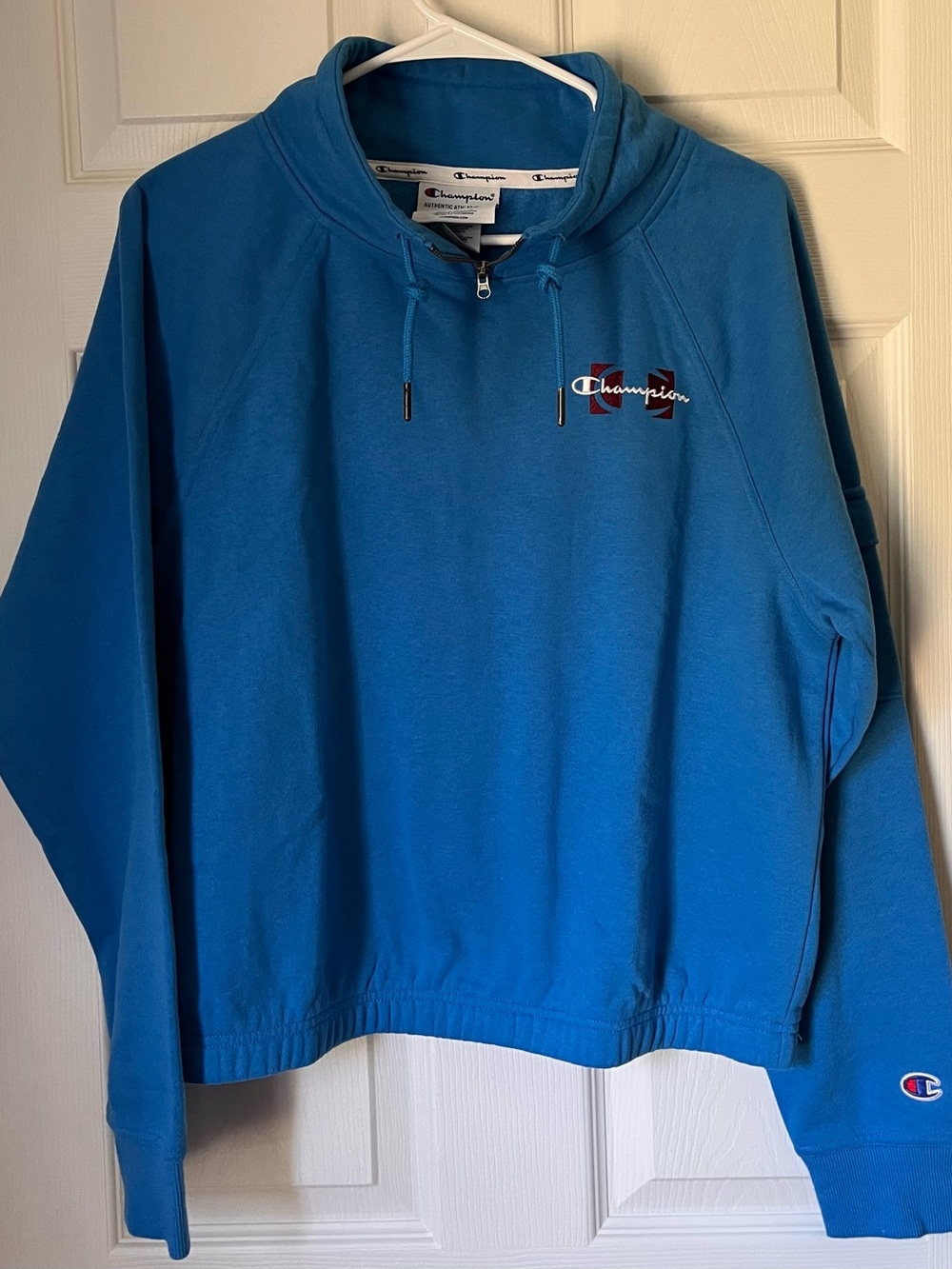 Champion Blue Zip Collared Sweatshirt New w/o tags